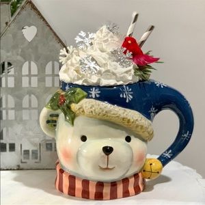 Handmade Mug Topper with Mug.
